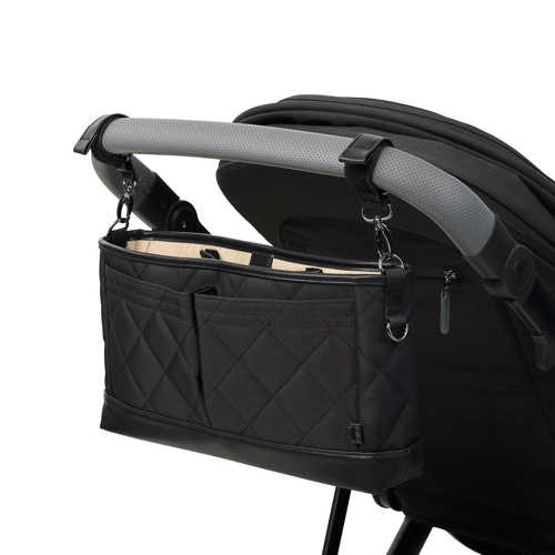 Signature Pram Caddy - Black Diamond Quilt Nylon | Default Title