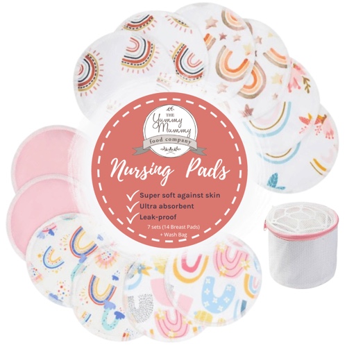 14-Pack Bamboo Nursing Pads with Wash Bag | Default Title