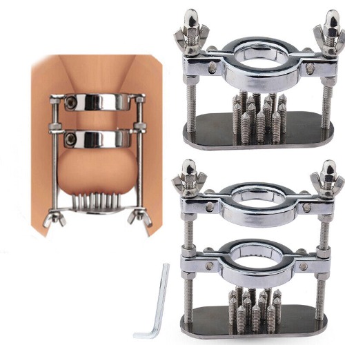 Stainless Steel Men Scrotum Testicle Ball Crusher