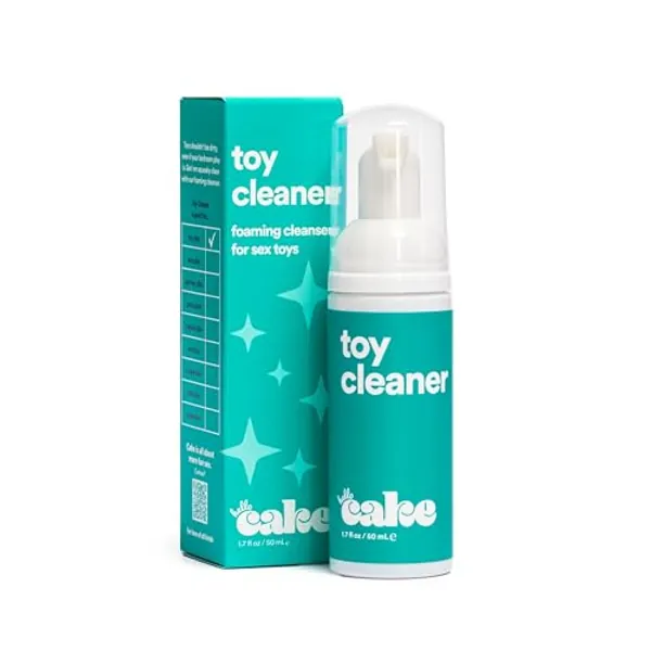 Hello Cake Toy Cleaner, Adult Sex Toy Cleaner Gentle Foaming Cleanser. Natural Toy Cleaner Foam, Fragrance-Free, Compatible with All Sex Toys (1.7 Fl. Oz)