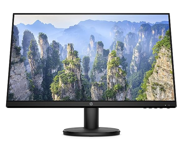 HP v24i Full HD Monitor (1920 x 1080) 23.8 Inch (1 VGA, 1 HDMI) - Black
