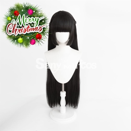 【In Stock】Game Zenless Zone Zero Cosplay Hoshimi Miyabi Black Long Cosplay Wig