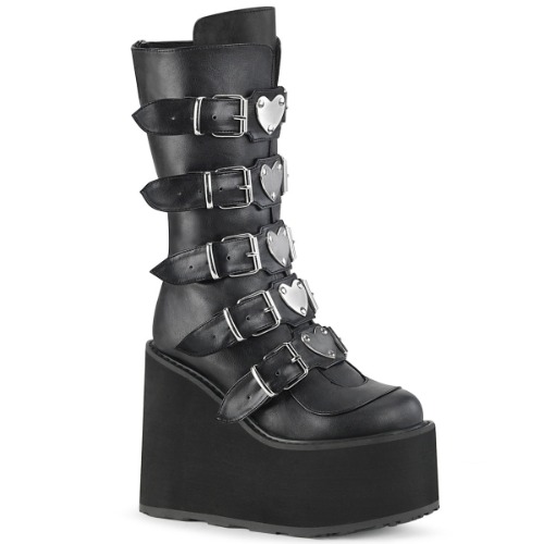 Swing-230 | Black Vegan Leather / 9