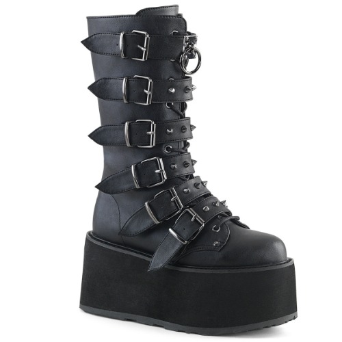 Damned-225 | Black Vegan Leather / 9