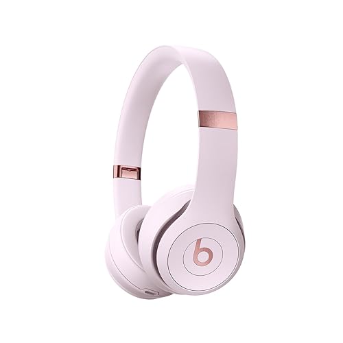 Beats Solo 4 - Wireless Bluetooth On-Ear Headphones, Apple & Android Compatible, Up to 50 Hours of Battery Life - Cloud Pink - Cloud Pink - Solo4 - Without AppleCare+