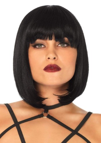 14" Short Natural Bob Wig - Black / One Size
