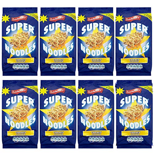 Bachelors Super Noodles 8 Pack. Chicken Flavour Noodles