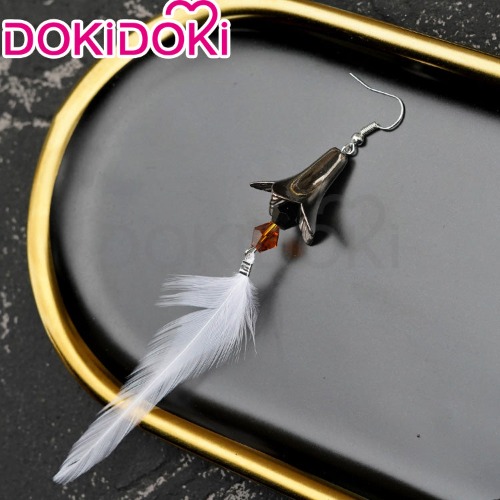 【Ready For Ship】DokiDoki Game Genshin Impact Cosplay Halloween Zhongli Cosplay Earrings Zhong Li | Hook Version1