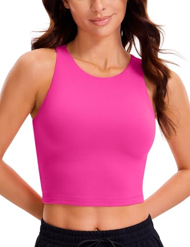 Womens Butterluxe Double Lined Cropped Tank Top