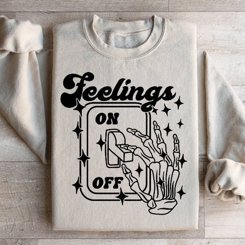 Feeling On And Off Sweatshirt - Sand / 3XL
