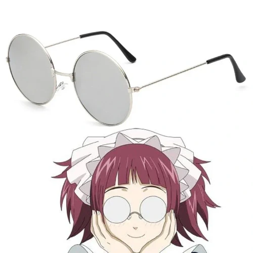Anime schwarz Butler Mey Rin Brille Cosplay Brille Brillen Cosplay Zubehör Requisiten Halloween Karneval Geburtstag Geschenk Brille - AliExpress 200000532