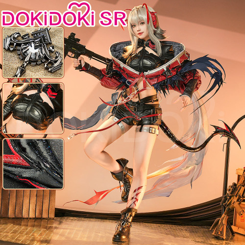 DokiDoki-SR Game Arknighs Cosplay Wisadel W Costume 5th Anniversary | Costume Only-M-Order Processing Time Refer to Description Page