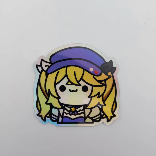 Vtuber wiggle - Dokibird - Holographic sticker