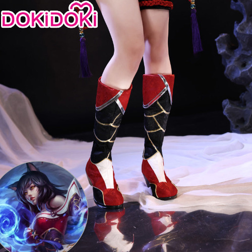 【In Stock】DokiDoki Game League of Legends Cosplay Ahri Shoes | EU39