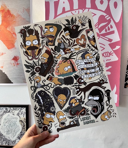 A3 Simpson Halloween Print