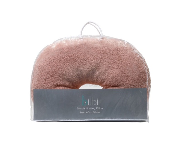 Bilbi Boucle Nursing Pillow Dusty Pink