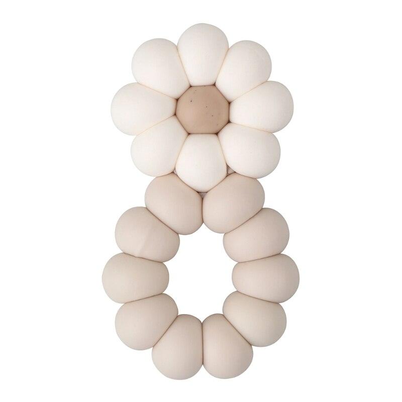 Silicone Flower Teether | White / Taupe