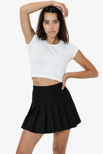 Los angeles apparel tennis skirt - black 