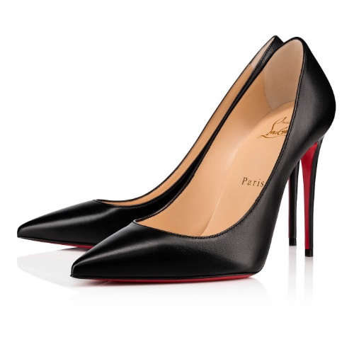christian louboutin - kate 100 mm leather pumps 