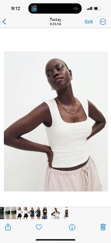 reformation keegan top - white