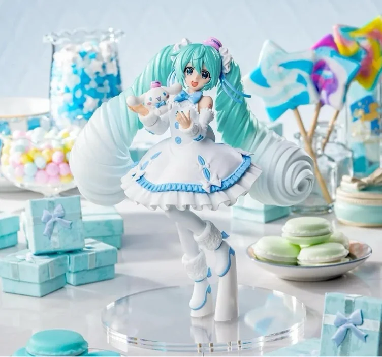 Figu: Hatsune Miku X Cinnamoroll - White Dress Ver. (Luminasta, 19cm) - 57.90e - Figuuri - Puolenkuun Pelit pelikauppa