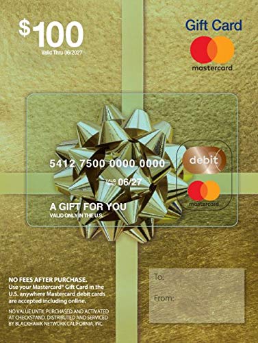 $100 Mastercard Gift Card (plus $5.95 Purchase Fee) - 
