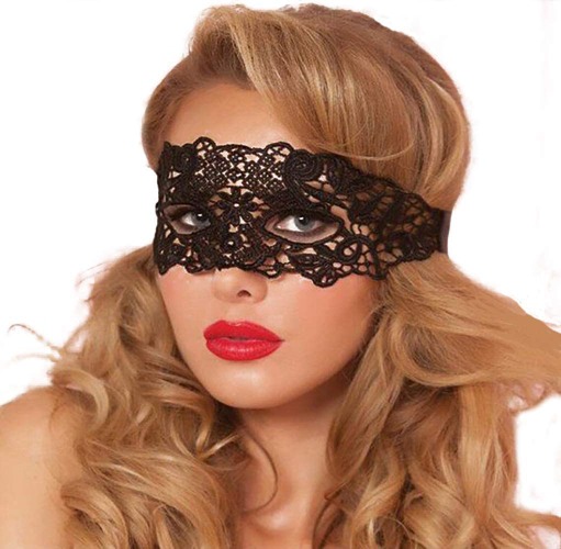 Masquerade Mask for Women Lace Masks Venetian Masquerade Party Costume Party Halloween Carnival Fit for Adults, Soft & Black - Mysterious Girl
