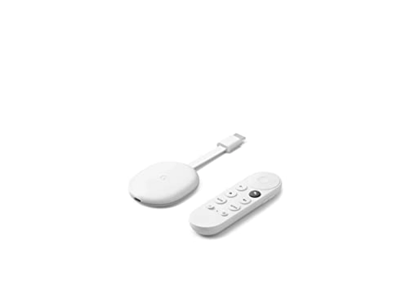 Chromecast with Google TV (HD) - Streaming Stick Entertainment On Your TV with Voice Search - Watch Movies, Shows, and Live TV in 1080p HD - Snow