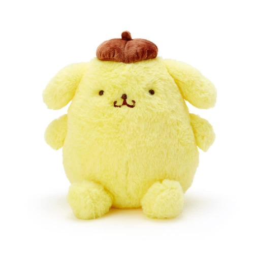 Sanrio Pompom Purin Soft Touch Plush Doll 9.44 inches Japan Import with Kanji Love Sticker Original Package