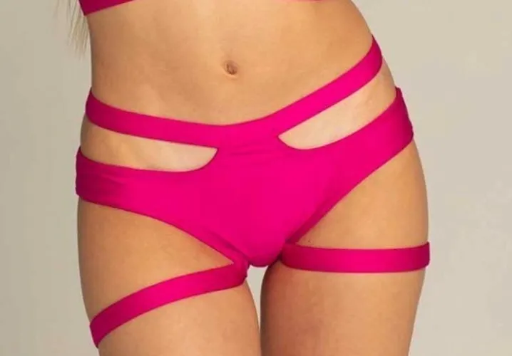 Paradise Chick Pantalones Cortos Miami Con Ligueros Baya XS