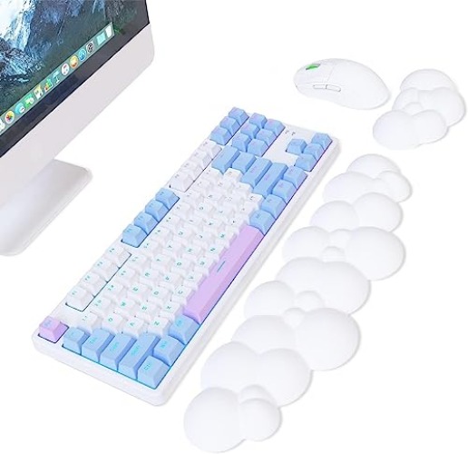 Cloud Keyboard Wrist Rest with Mouse Pad