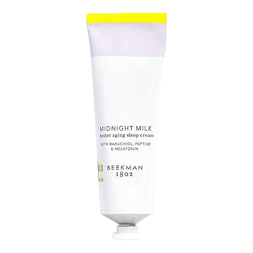 Beekman 1802 Midnight Milk Better Aging Sleep Face Mask - Fragrance Free - 2.13 fl oz - Overnight Cream - With Bakuchiol & Melatonin - Good for Sensitive Skin - Cruelty Free - Packaging May Vary