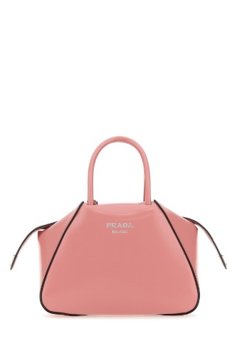Pink leather handbag - OS