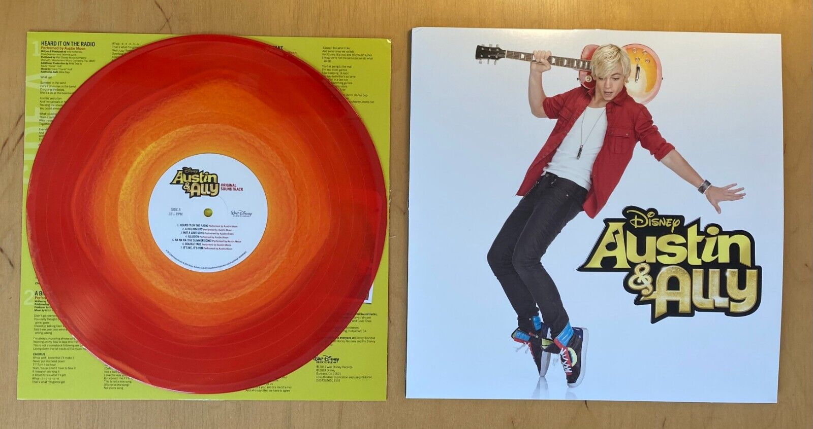 Disney's Austin &amp; Ally - Soundtrack. Limited edition orange and red LP.