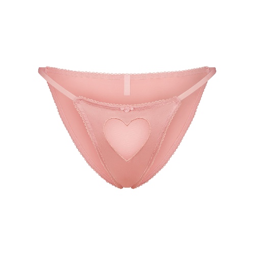NOVELTY INTIMATES TULLE HEART SILK BIKINI | BALLET | XXS