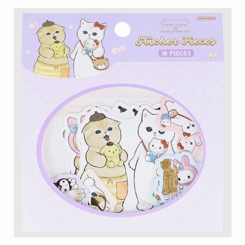 mofusand x Sanrio Characters Sticker Flake Set | Default Title