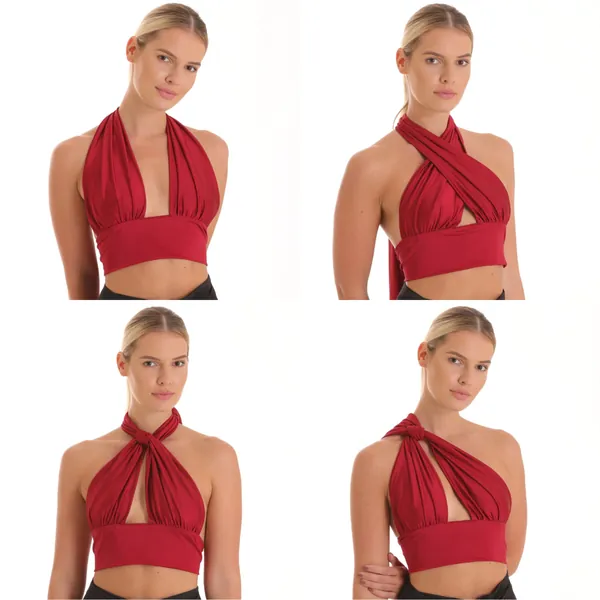 Balia 8 Way Top by Baliawear - Standard / Ruby Red