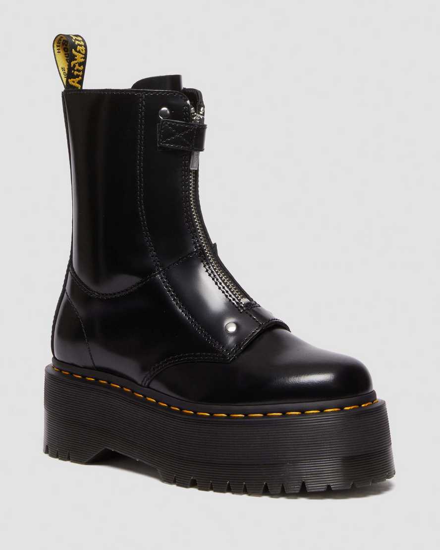 DR MARTENS Jetta Hi Max Buttero Leather Platform Boots
