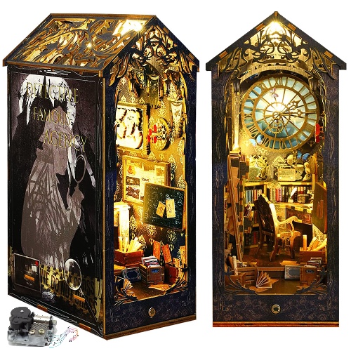 Detective Agency DIY Book Nook Kit (with Music Box)