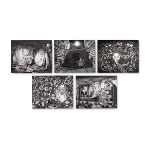 Pokémon Center × Vic Lee: Pokémon Scary Stories Posters (5-Pack)