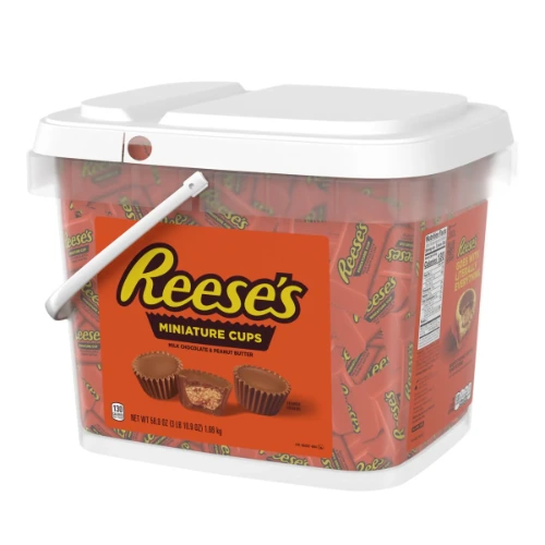 REESES MILK CHOCOLATE PEANUT BUTTER CUP MINIATURES BUCKET