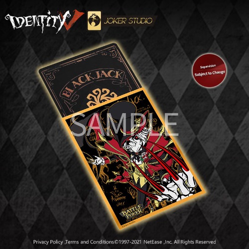 Identity V - Special Edition Card Sleeves for Blackjack Battle Poker (Midnight Party Series) | Jack