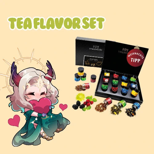 12 leaf tea flavors set