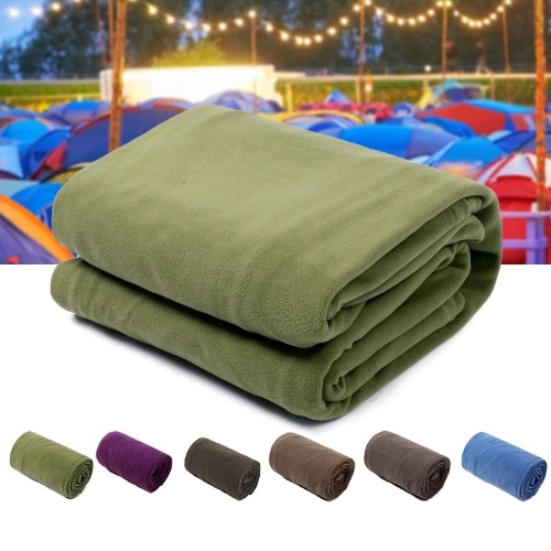 Lightweight Polar Fleece Camping Sleeping Bag - Green