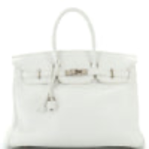 Birkin Handbag Blanc Togo with Palladium Hardware 35