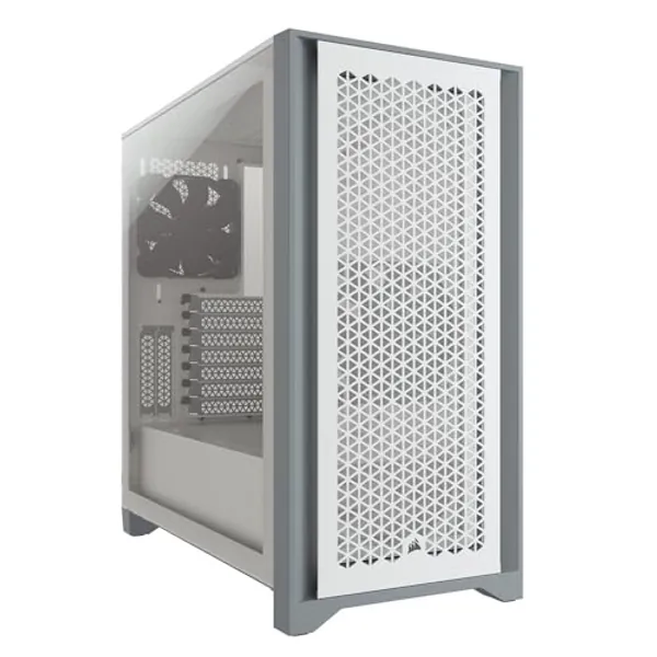 Corsair 4000D Airflow Tempered Glass Mid-Tower ATX PC Case - White