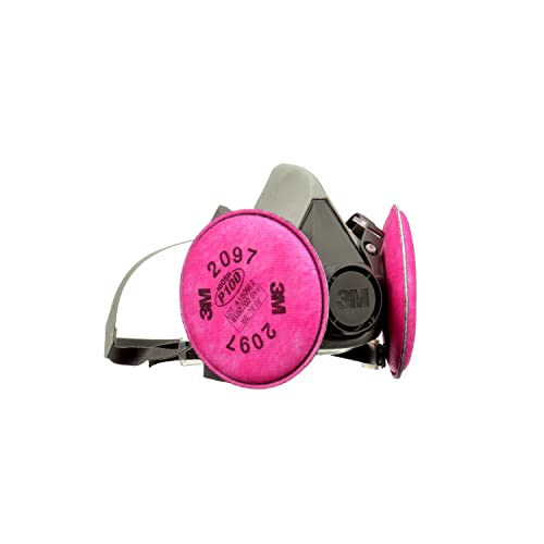 3M Half Facepiece Reusable Respirator All-in-One Kit, Mold and Lead Paint Removal, M (1 Mask, 1-pair Filters)