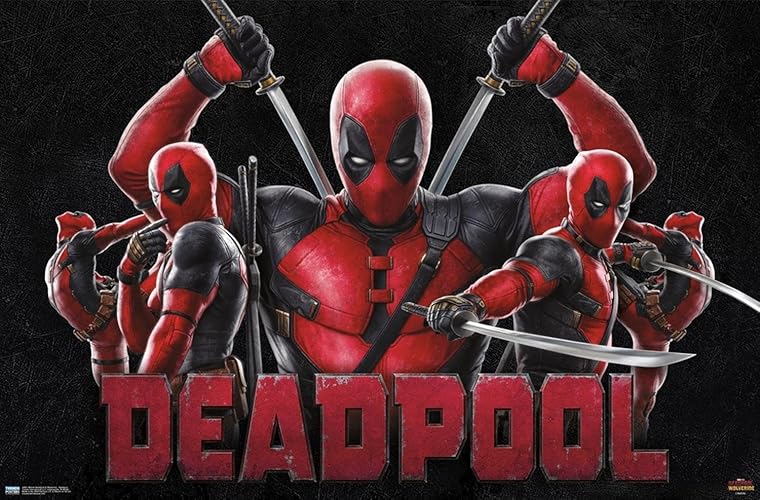 Trends International Marvel Deadpool & Wolverine - Deadpool Wall Poster, 19L x 13W, Premium Unframed Version - Premium Unframed Version - 19L" x 13W"