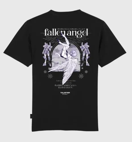 fallen angel | tee OR crewneck / black / XS
