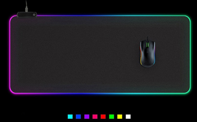 Black LED Gaming Mouse Pad - Large - 900*400*4mm